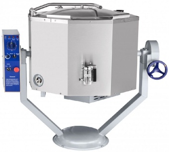 Котел пищеварочный электрический Abat КПЭМ-100-ОМР со сливным краном (110000019725) в ШефСтор (chefstore.ru)