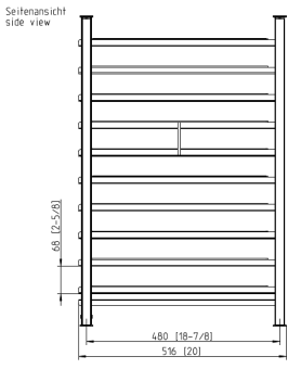 Навесная рама 10-1-1, 10 уровней RATIONAL 60.11.447 (2)