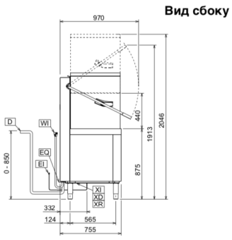Машина посудомоечная Electrolux 504256 (EHT8ILG) (6)