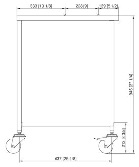 Подставка II UltraVent Пекарь передвижная 6-1-1 RATIONAL 60.31.213 (3)