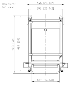Рама с направляющими 20-2-1, 17 уровней RATIONAL 60.22.396 (2)
