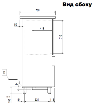 Шкаф шокового охлаждения Electrolux RBC101 (726622) в ШефСтор (chefstore.ru) 3