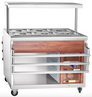 Прилавок холодильный Abat ПВВ(Н)-70ПМ-НШ (дуб) (210000000457) в ШефСтор (chefstore.ru) 4