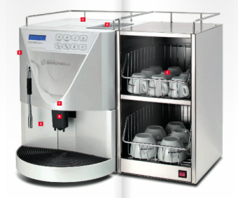 Кофемашина-суперавтомат Nuova Simonelli Microbar II Cappuccino pearl white в ШефСтор (chefstore.ru) 2