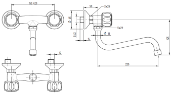 Смеситель с краном Monolith R0102010219 (4)