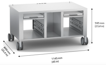 Подставка с роликами 2-S RATIONAL 60.31.320 (Габаритные размеры) Подставка с роликами 2-S RATIONAL 60.31.320 (Габаритные размеры)