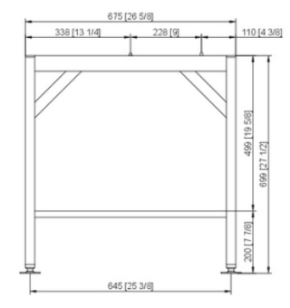 Подставка I флот 6-1-1 и 10-1-1 RATIONAL 60.31.096  (3)