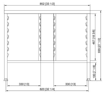 Подставка II 6-1-1 и 10-1-1 RATIONAL 60.31.086 (2)