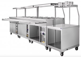 Передвижная линия самообслуживания Abat без отделки 2