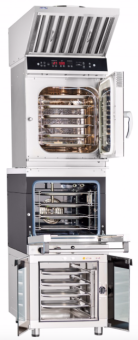 Пароконвектомат электрический Abat Мини-ПКА 6-1-3П (210000009870) башенная установка в ШефСтор (chefstore.ru) 2