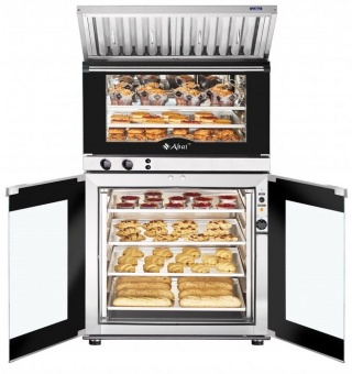 Шкаф расстоечный Abat ШРТ-8 (210000807848) с печью и зонтом 2