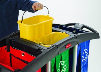 Тележка для уборки с тремя мешками Rubbermaid FG9T9200BLA в ШефСтор (chefstore.ru) 2