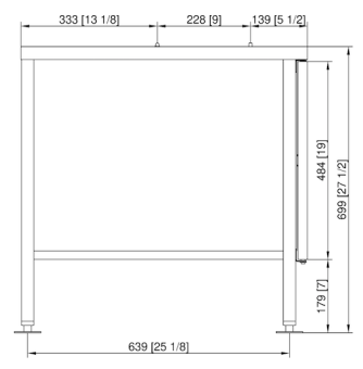 Подставка IV флот 6-1-1 и 10-1-1 RATIONAL 60.31.114 (3)