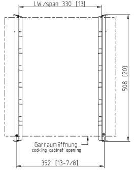 Навесная рама Combi-Duo 6-1-1, 5+1 уровней RATIONAL 60.61.678 (3)