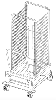 Рама с направляющими 20-2-1, 17 уровней RATIONAL 60.22.396 (4)
