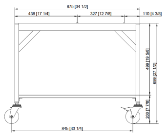 Подставка I передвижная 6-2-1 и 10-2-1 RATIONAL 60.31.102 (2)