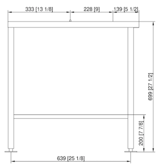 Подставка III флот 6-1-1 и 10-1-1 RATIONAL 60.31.112 (3)