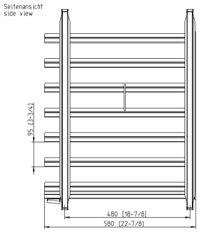 Навесная рама 10-1-1 Комби 7 уровней RATIONAL 60.11.563 (2)