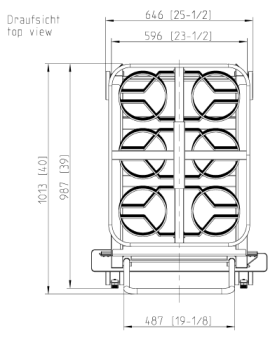 Тележка-кассета Finishing® 20-2-1, 84 тарелки RATIONAL 60.22.398 (2)