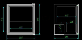 Шкаф морозильный Hurakan HKN-UF100G габариты