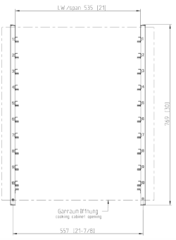 Навесная рама 10-2-1 флот, 10 уровней RATIONAL 60.12.146 (3)