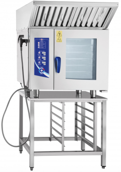 Пароконвектомат электрический Abat ПКА 6-1-1ВМ2-01 а подставке с зонтом