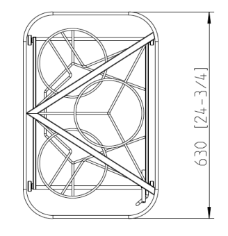 Тележка-кассета 6-1-1, 15 тарелок RATIONAL 60.61.701 (2)