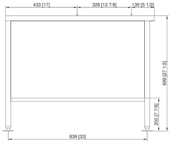 Подставка II флот 6-2-1 и 10-2-1 RATIONAL 60.31.111 (3)