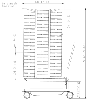 Тележка-кассета Finishing® 20-2-1, 120 тарелок RATIONAL 60.22.400 (4)