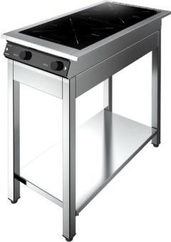 Плита индукционная Новая Энергия ICG9 - 2 PRO (900) на подставке