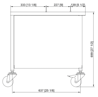 Подставка II Пекарь передвижная 6-1-1 и 10-1-1 RATIONAL 60.31.210 (4)
