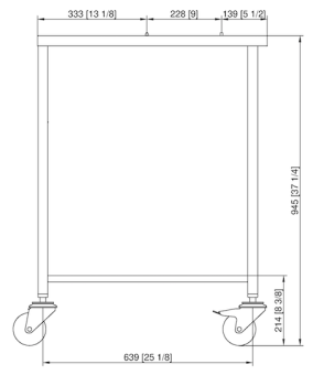 Подставка III UltraVent передвижная 6-1-1 RATIONAL 60.31.215 (3)