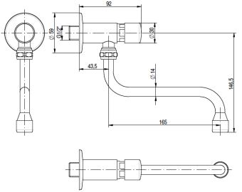 Смеситель с краном Monolith ARES008 схема