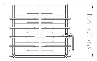 Тележка-кассета 6-1-1, 15 тарелок RATIONAL 60.61.701 (4)