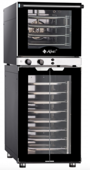Печь конвекционная электрическая Abat КПП-4-1-2Э (210000809806) на расстоечном шкафу 4