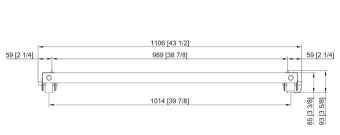 Основание Combi-Duo с роликами 6-2-1 и 10-2-1 RATIONAL 60.31.635 (3)