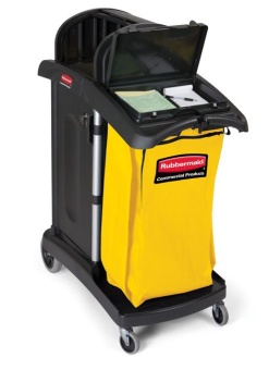 Тележка для уборки большой вместительности Rubbermaid FG9T7200BLA в ШефСтор (chefstore.ru) 5