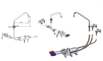 Смеситель с краном педальный Monolith R0902020203 (2)