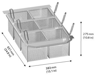 Набор 6 перфорированных корзин RATIONAL 60.75.305 (2)