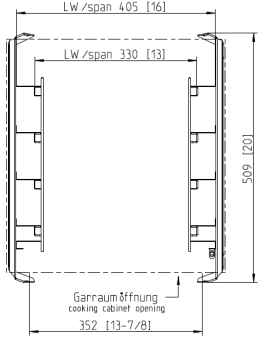 Навесная рама 6-1-1 Комби 4 уровня RATIONAL 60.61.642 (3)