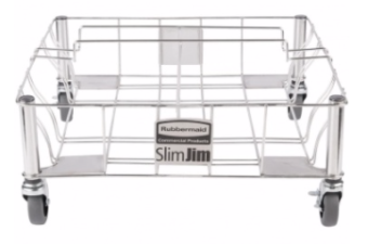 Тележка на два контейнера Slim Jim Rubbermaid 1956191 (2)