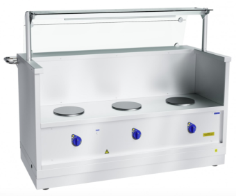 Мармит первых блюд Abat ПМЭС-70Х-01 нерж (210000002758) с торцевым комплектом 2