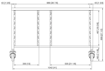 Подставка II передвижная 6-2-1 и 10-2-1 RATIONAL 60.31.104 (2)