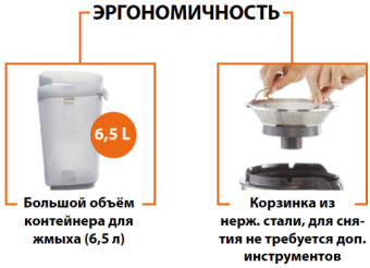 Соковыжималка Robot Coupe J80 эргономичность