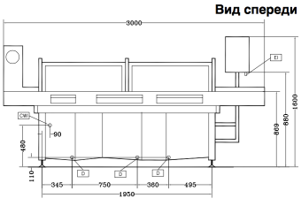 Конвейерная машина для мытья овощей Electrolux 660068 (VW800C) в ШефСтор (chefstore.ru) 2