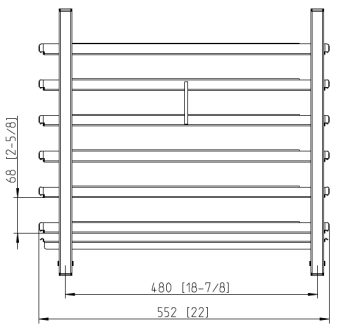 Навесная рама 6-1-1 Флот 6 уровней RATIONAL 60.61.672 (2)