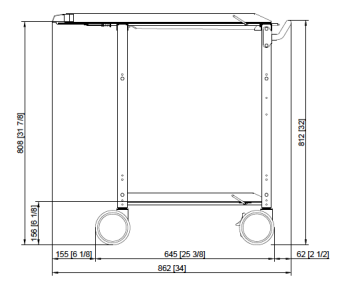 Тележка для рам 6-1-1 и 10-1-1 RATIONAL 60.75.606 регулируемая (2)