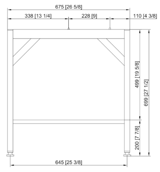 Подставка I 6-1-1 и 10-1-1 RATIONAL 60.31.089 (3)