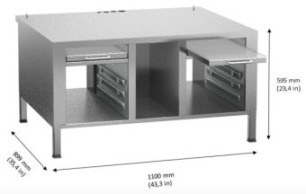 Подставка с ножками 2-S RATIONAL 60.31.319 (Габаритные размеры)