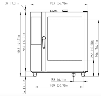 Пароконвектомат Retigo B1011IG VISION II газовый (5)